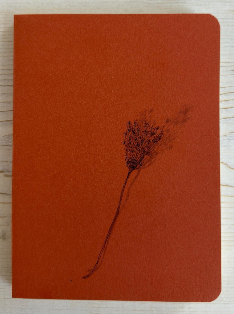 Notebook — pressed flower